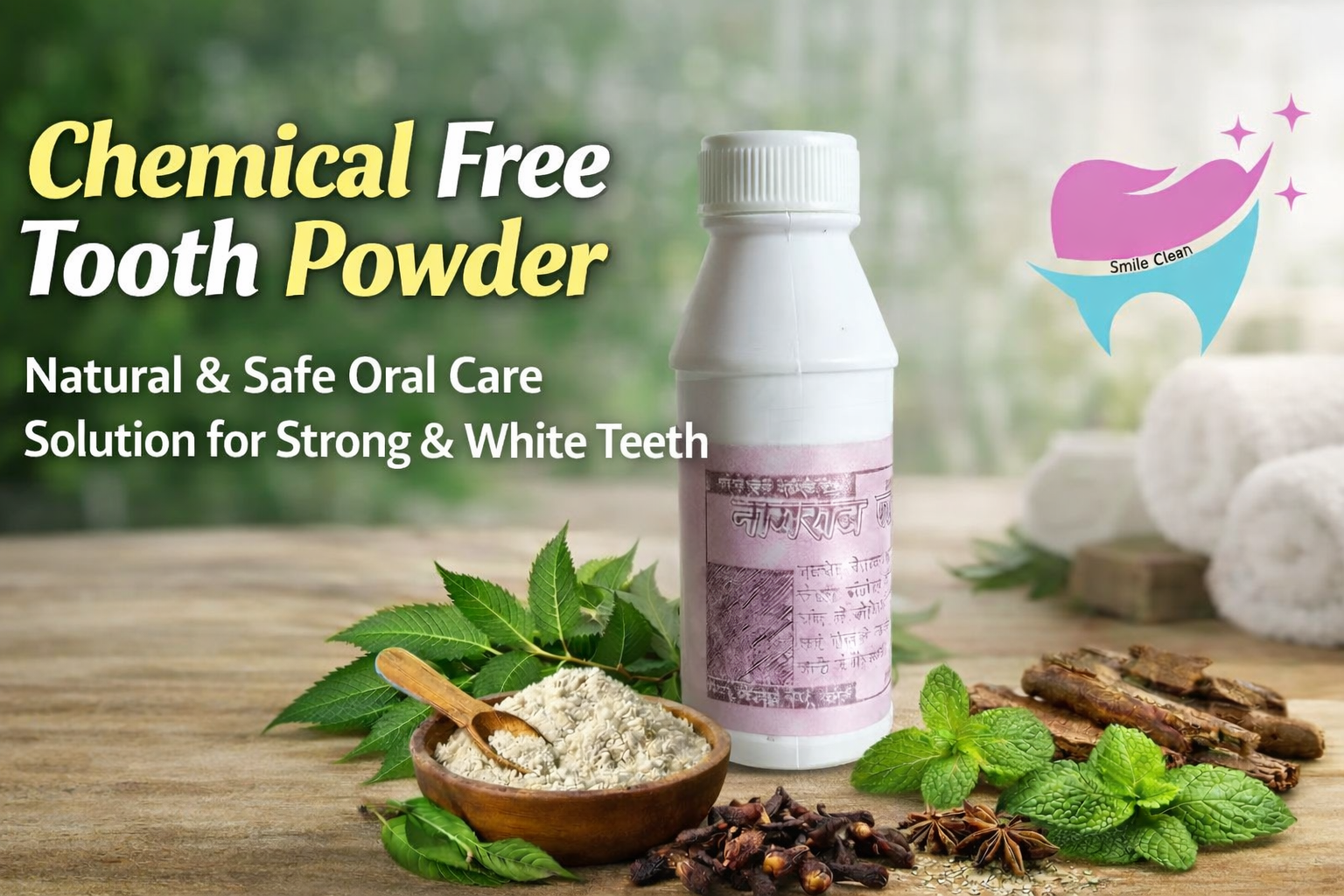Chemical Free Tooth Powder